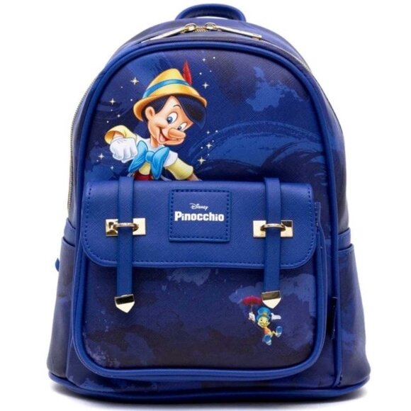 Pinocchio WondaPop 11" Vegan Leather Fashion Mini Backpack - Picture 1 of 3